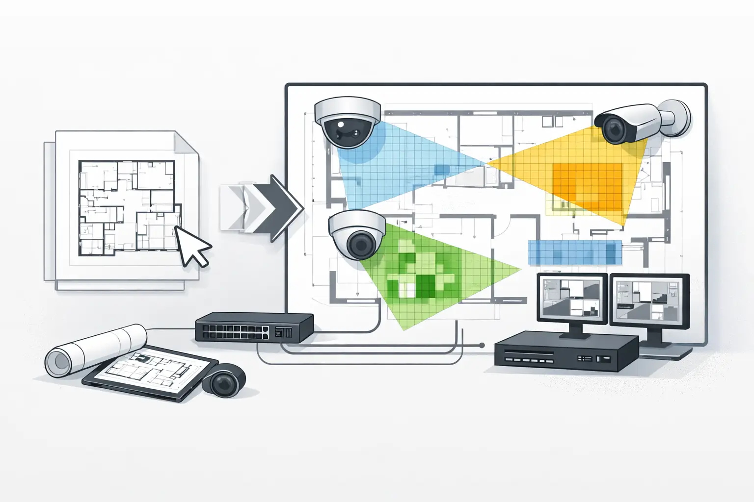 How to Import PDF Floor Plans for CCTV Design