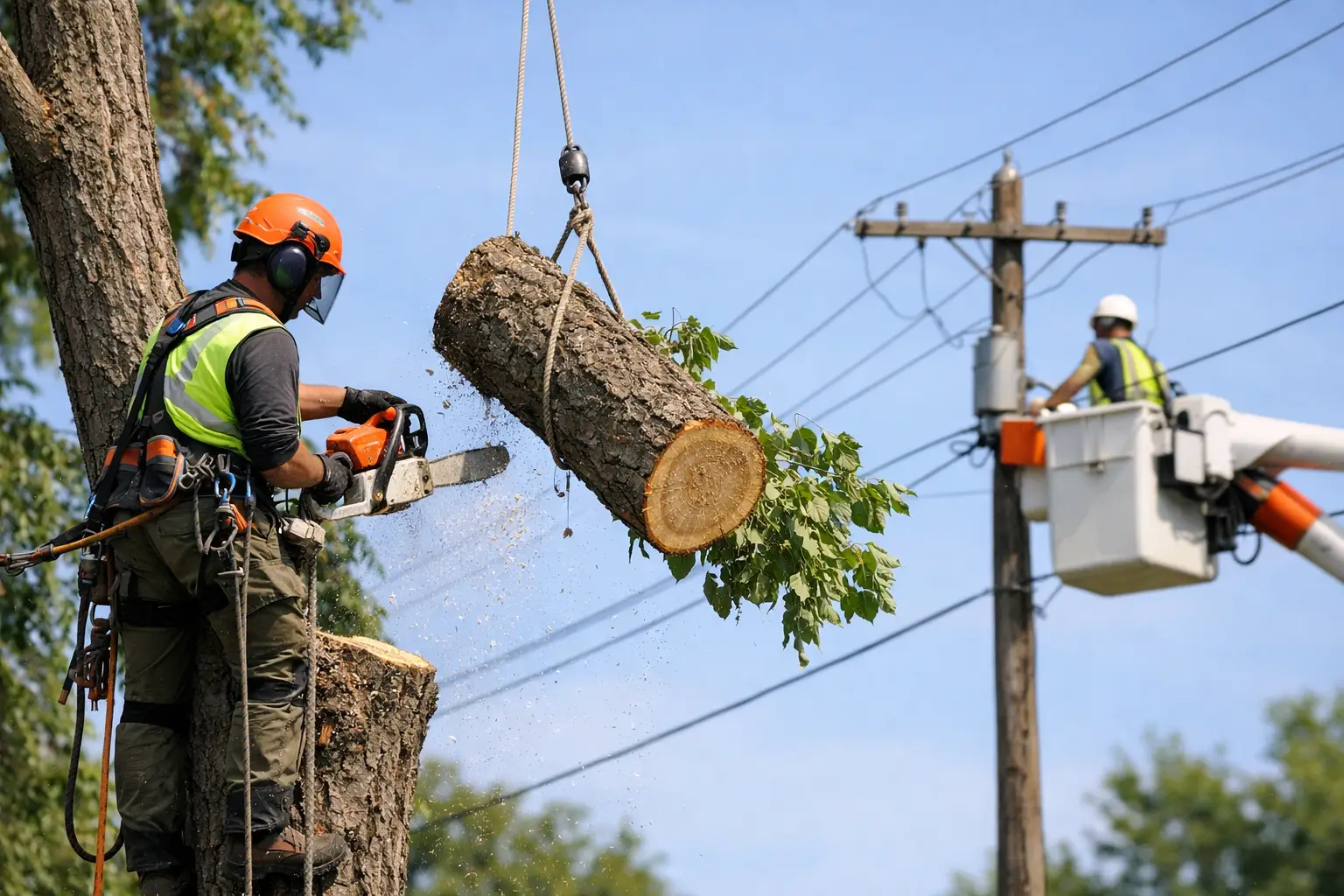 Tree Removal Near Power Lines Done Safely
