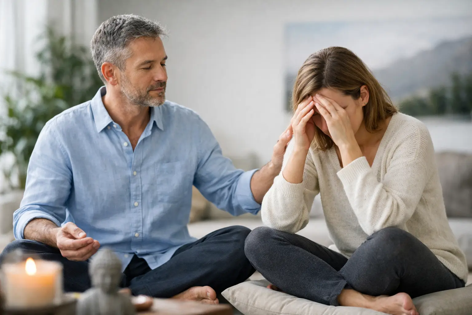 Menschen mit Meditation bei Lebenskrisen begleiten