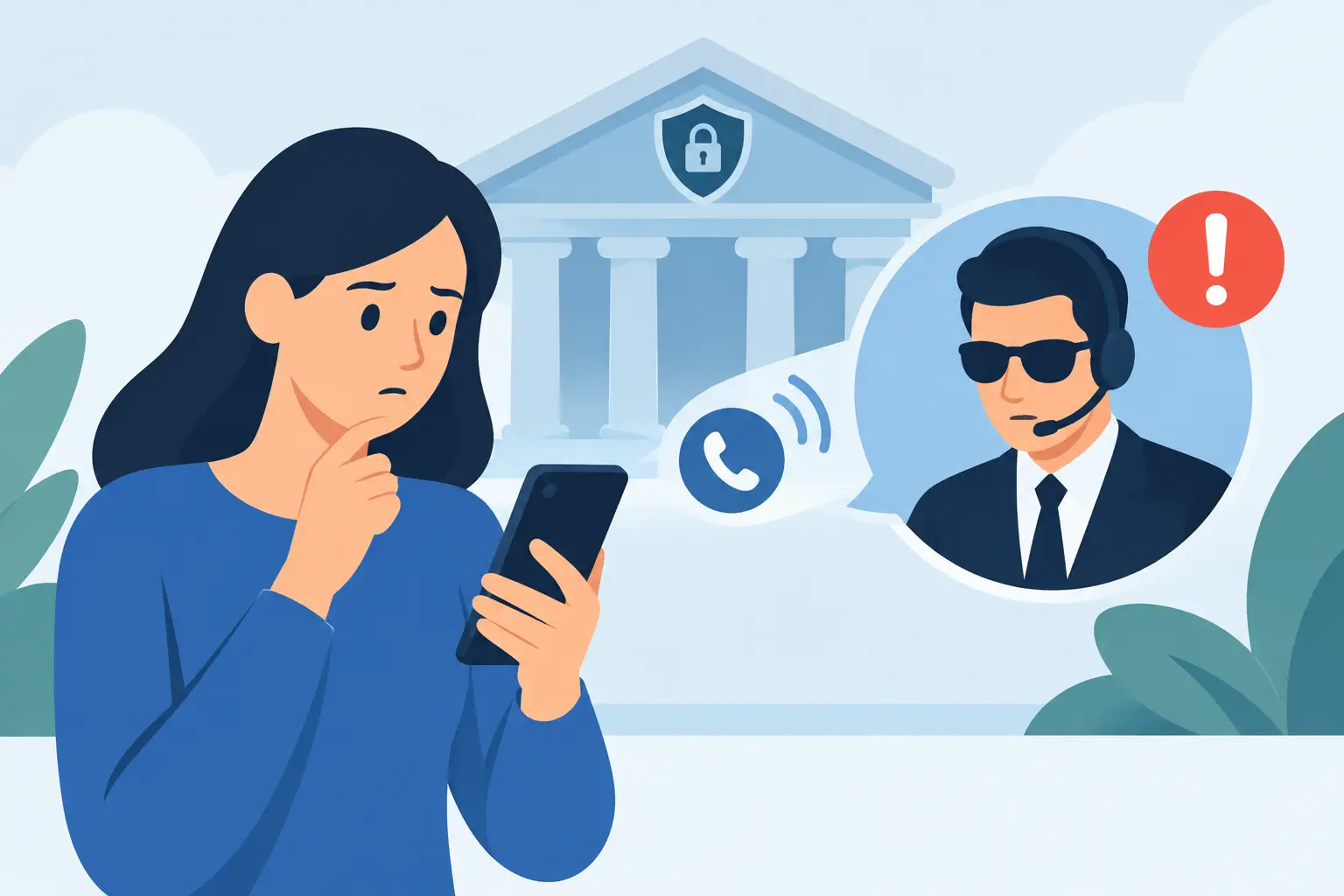 Come riconoscere un finto operatore banca