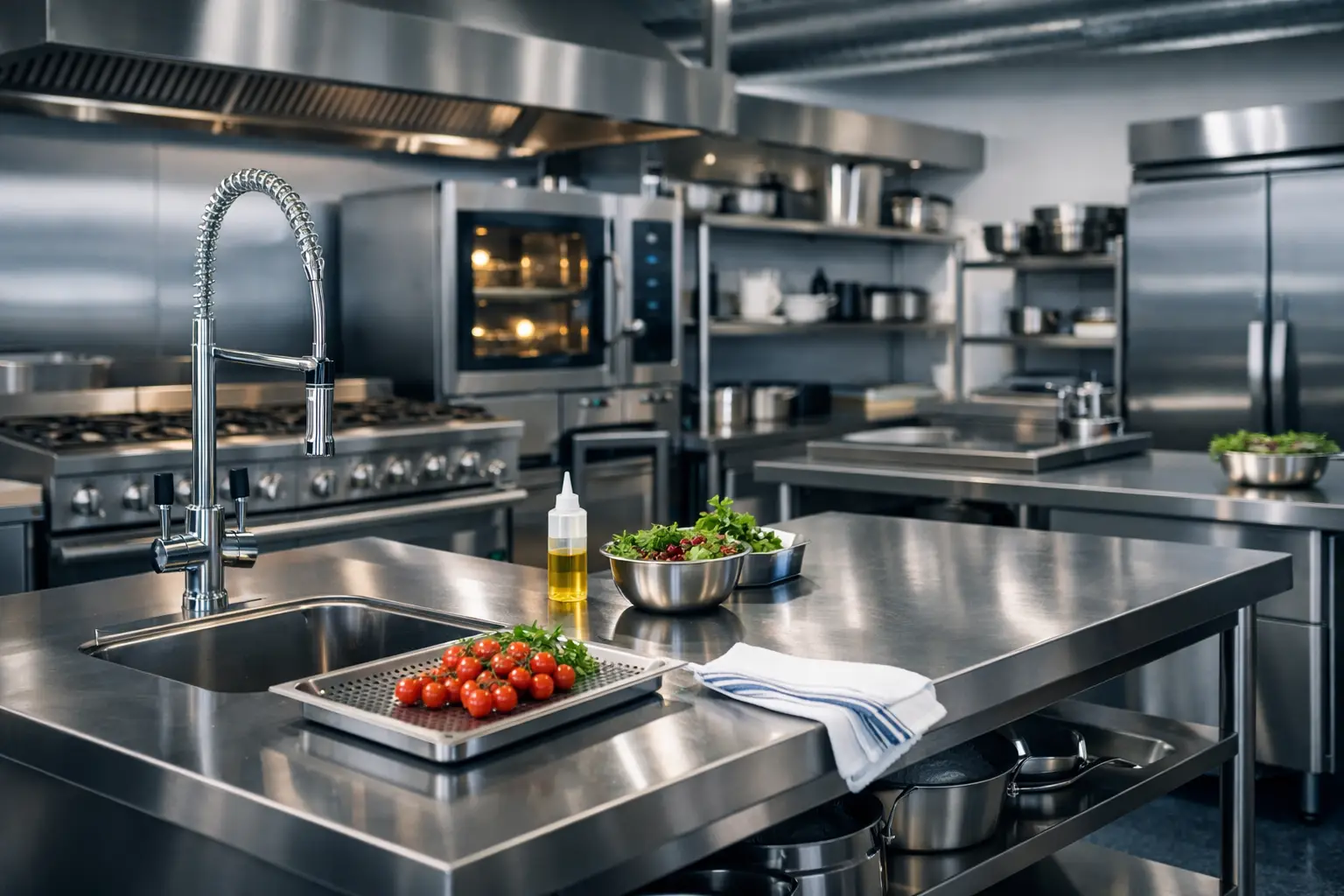 Meble ze stali nierdzewnej do gastronomii