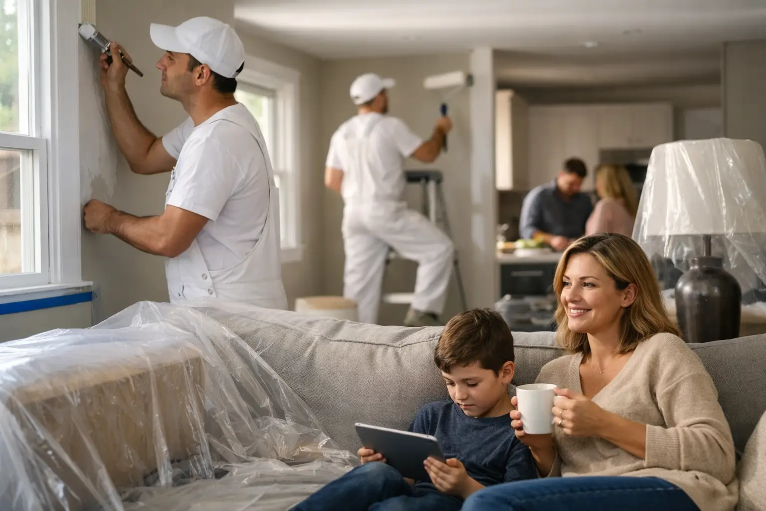 Painting an Occupied Home Interior Without Chaos