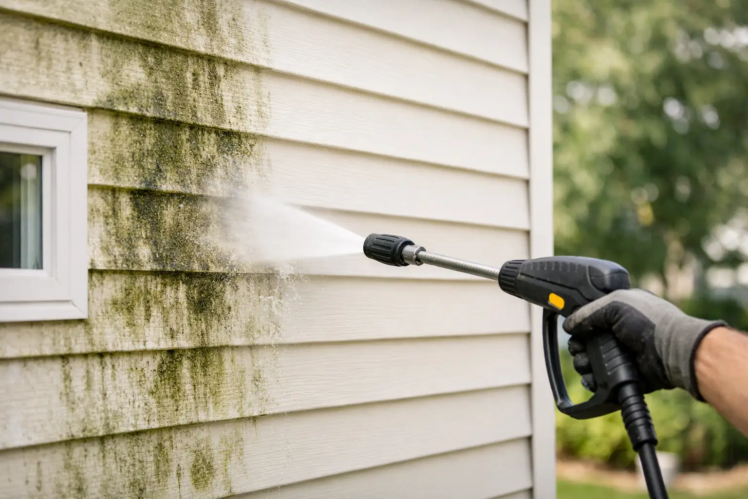 Pressure Washing Mold From Siding Safely