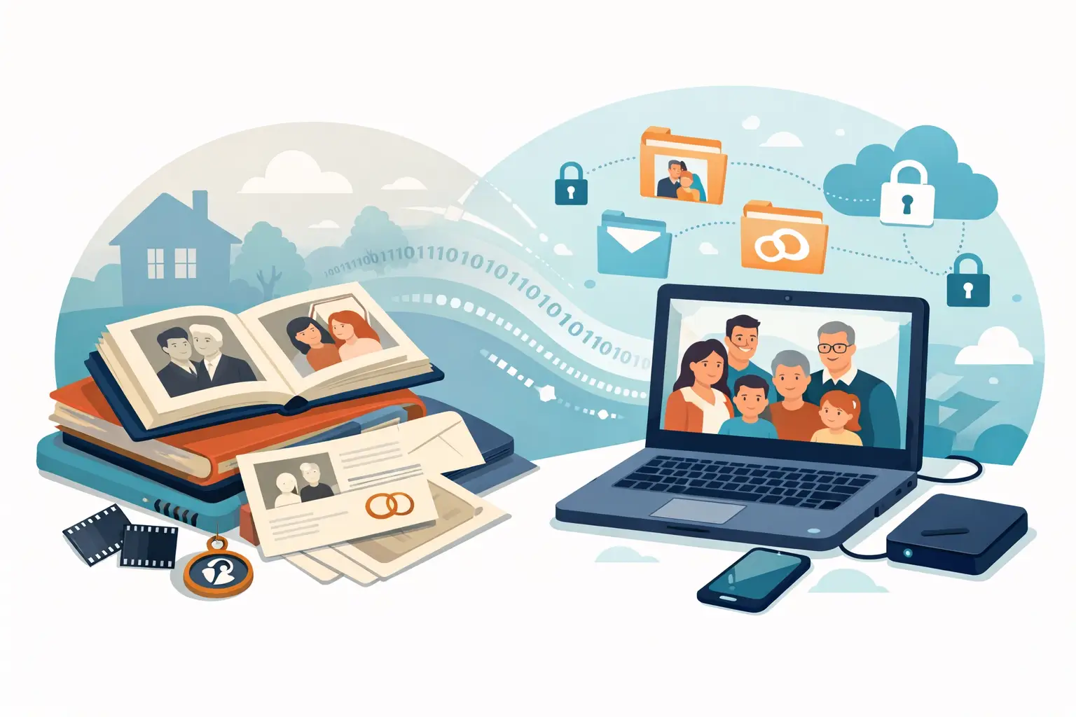 How to Digitize Family Records Safely