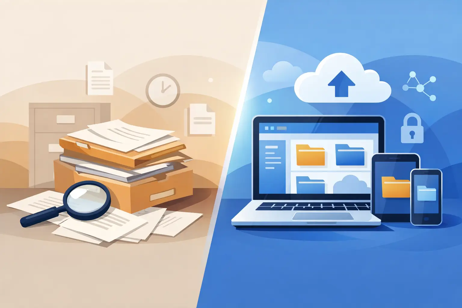 Paper Files vs Digital Records