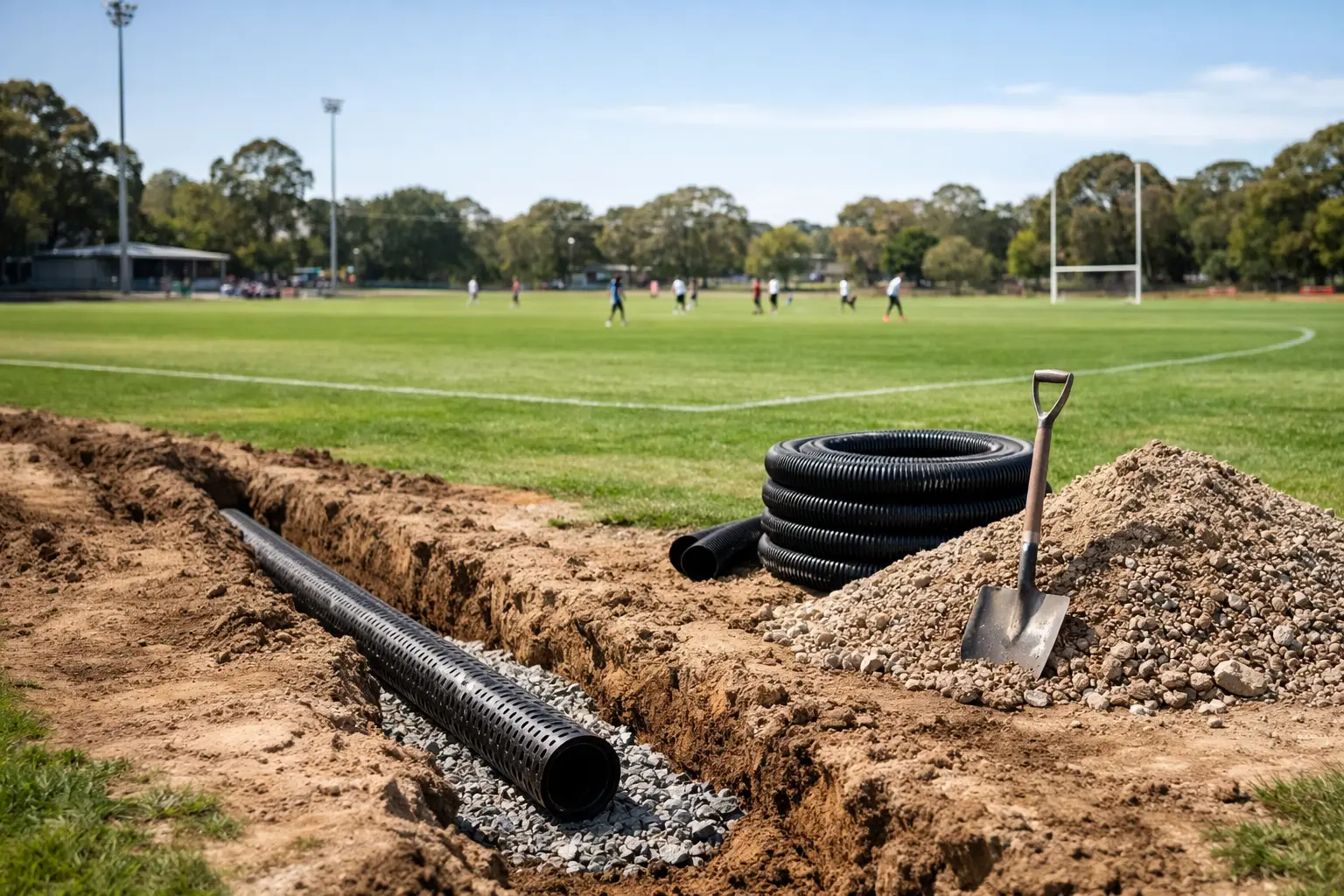 Sports Oval Drainage Case Study for Reliable Play