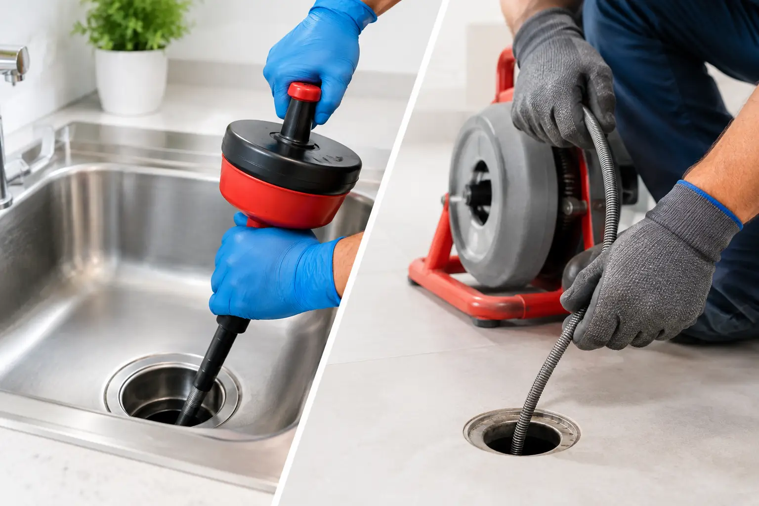 Drain Cleaning Versus Drain Snaking: Which Works?