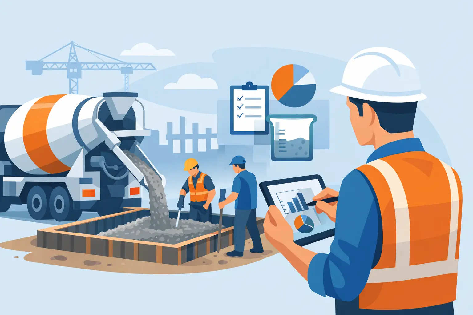 How to Record Mid Pour Quantities on Site