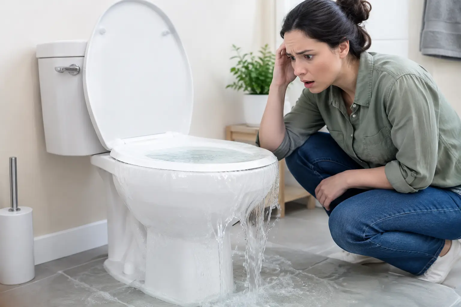 Overflowing Toilet After Flushing? Act Fast