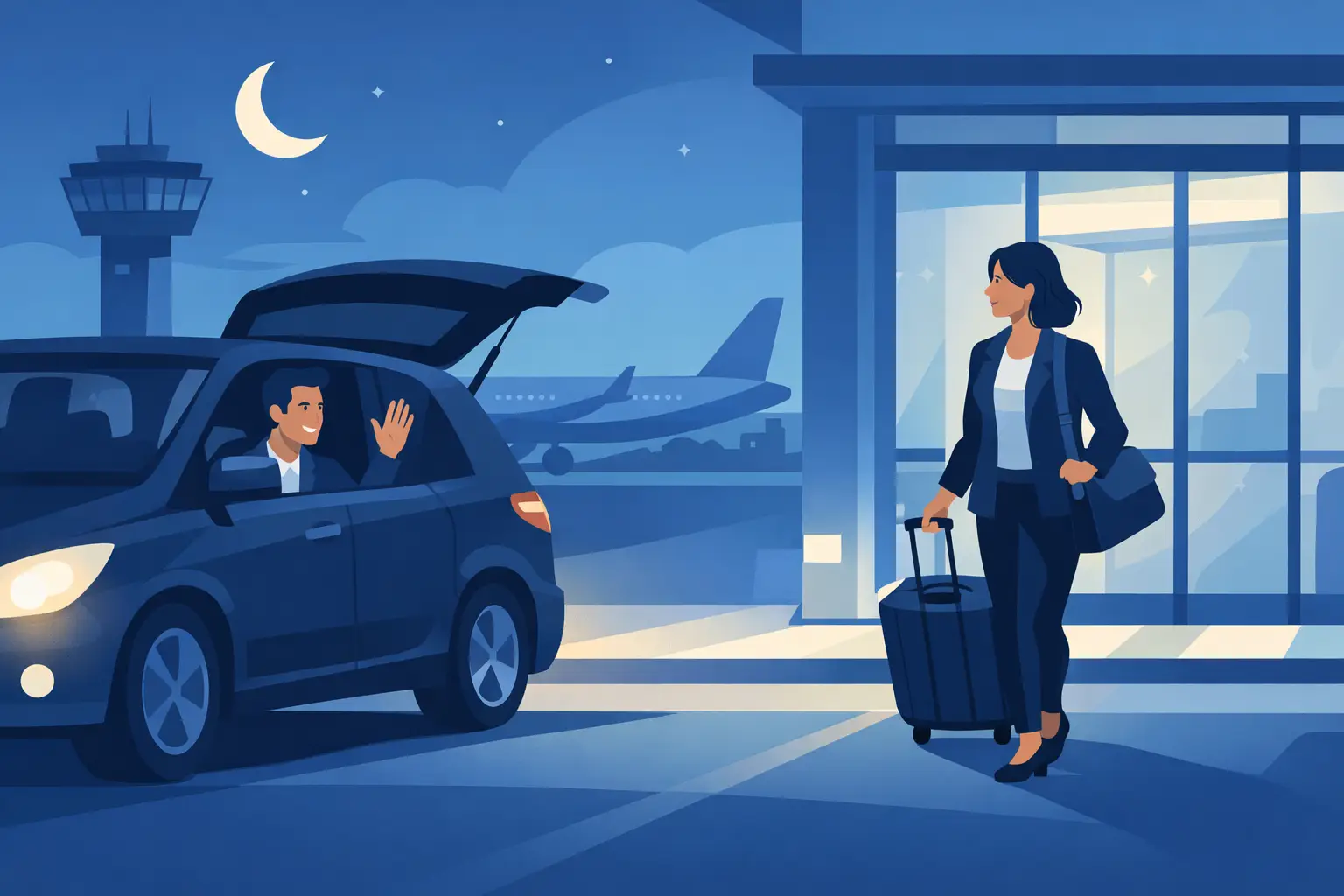 Airport Pickup for Late Arrivals Made Easy