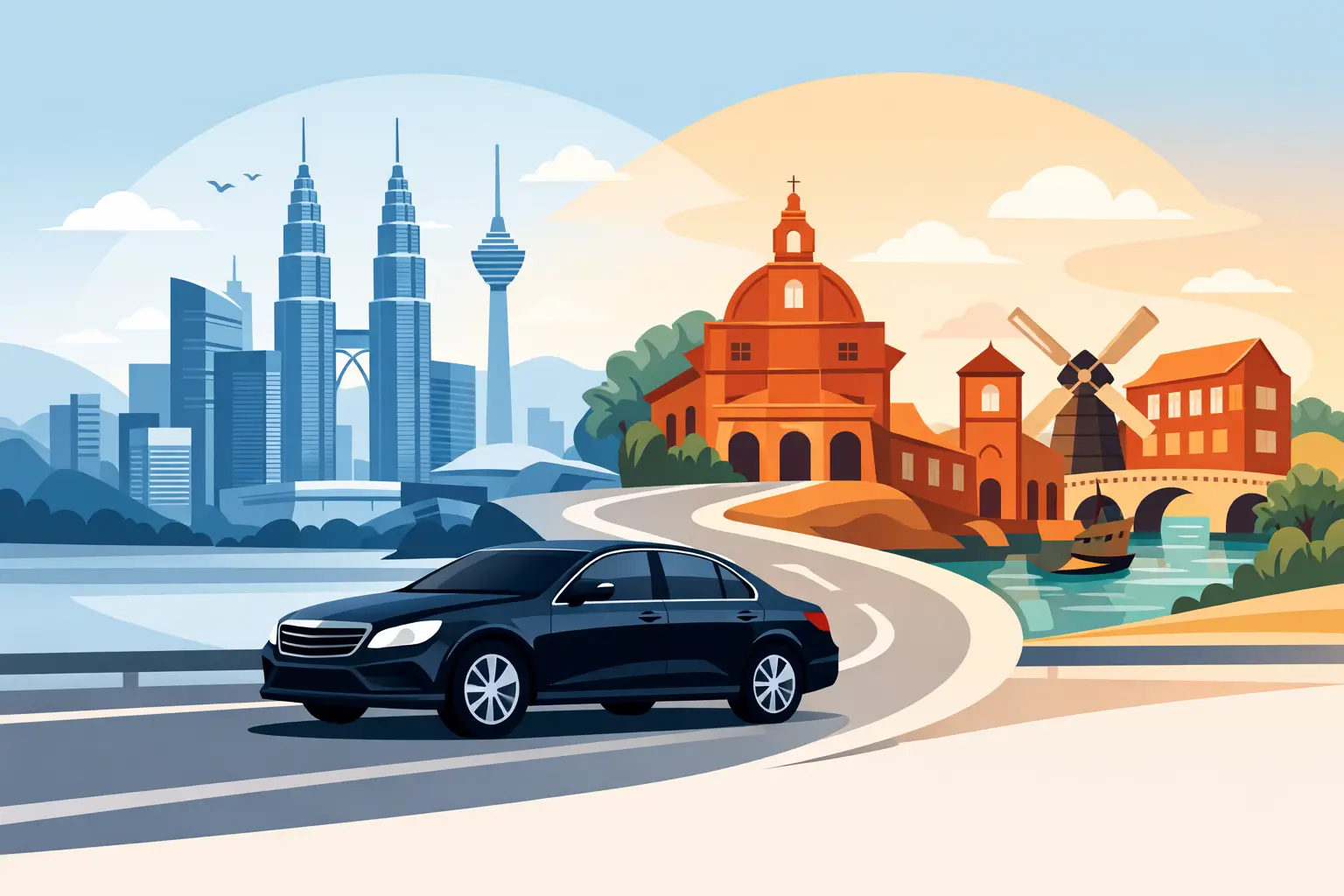 Kuala Lumpur to Malacca Private Car Guide
