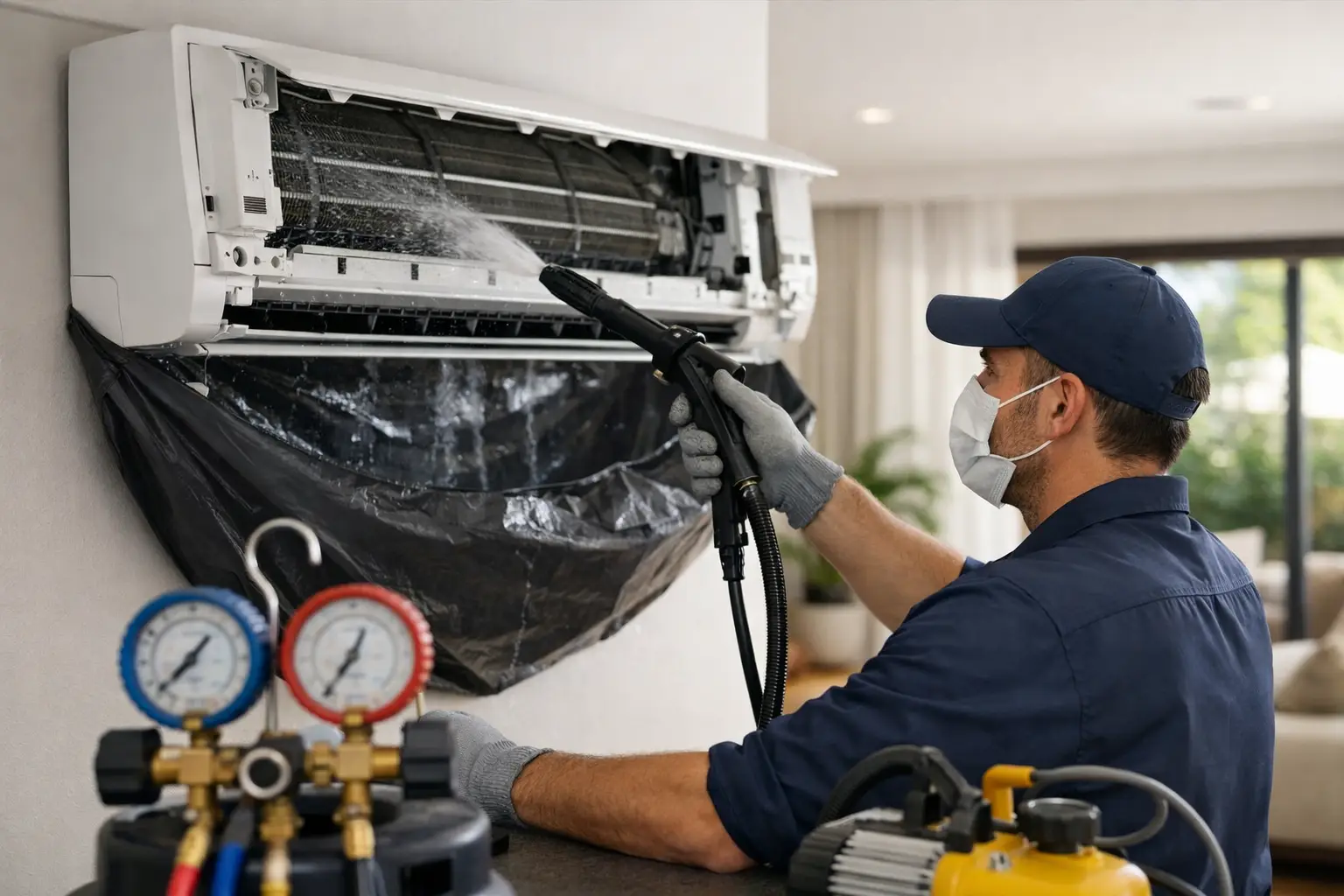 AC Cleaning for Villas: What a Proper Visit Covers