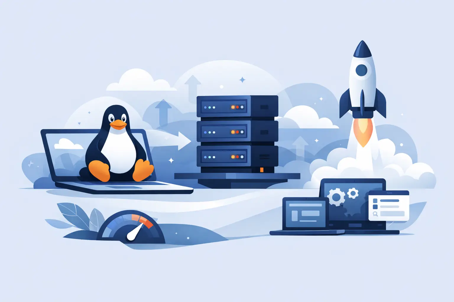 Ausgewähltes Bild fürSo stellen Sie schnell einen Linux-VPS bereit
