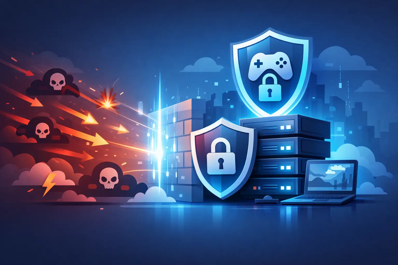 Illustration de couverture pour Comment protéger le serveur de jeu contre DDoS