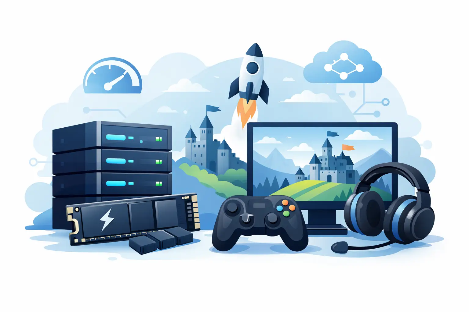 صورة مميزة لشرح استضافة NVMe VPS لخوادم الألعاب