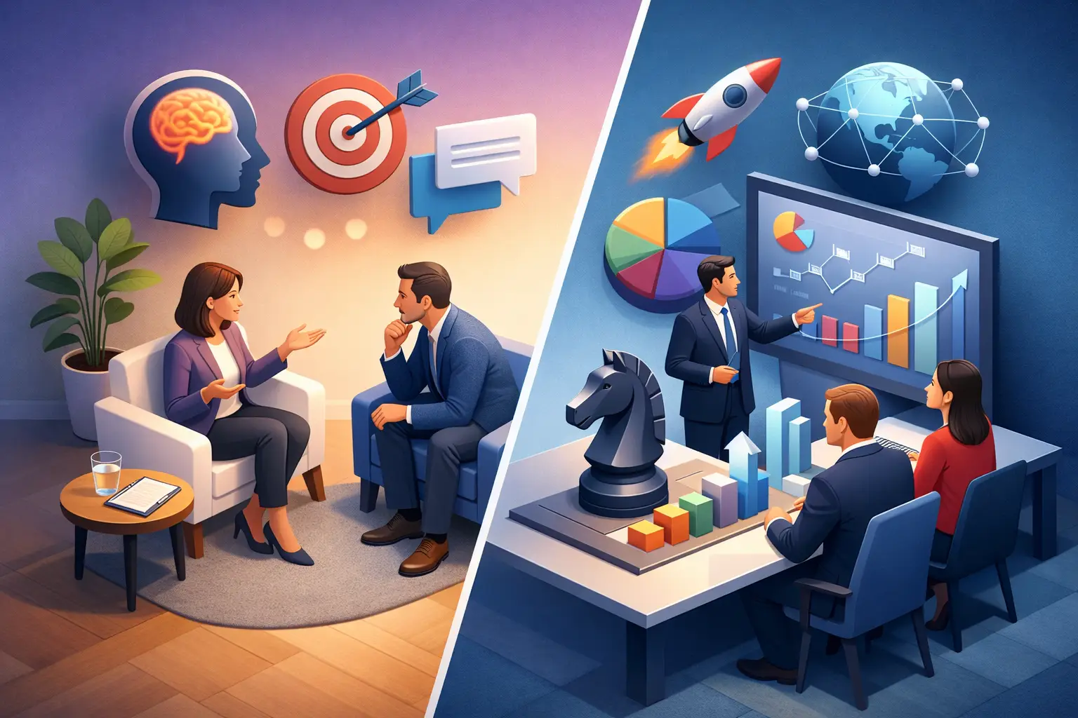 Executive Coaching vs Strategic Advisory