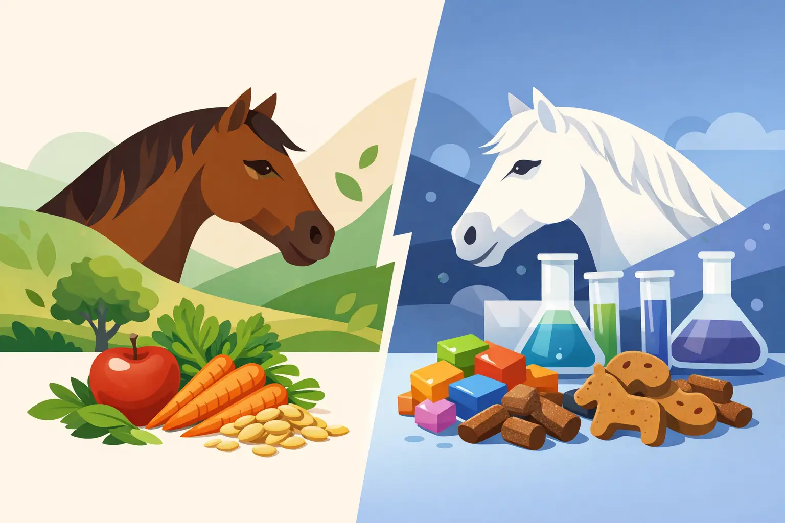 Natural Horse Treats vs Artificial Treats