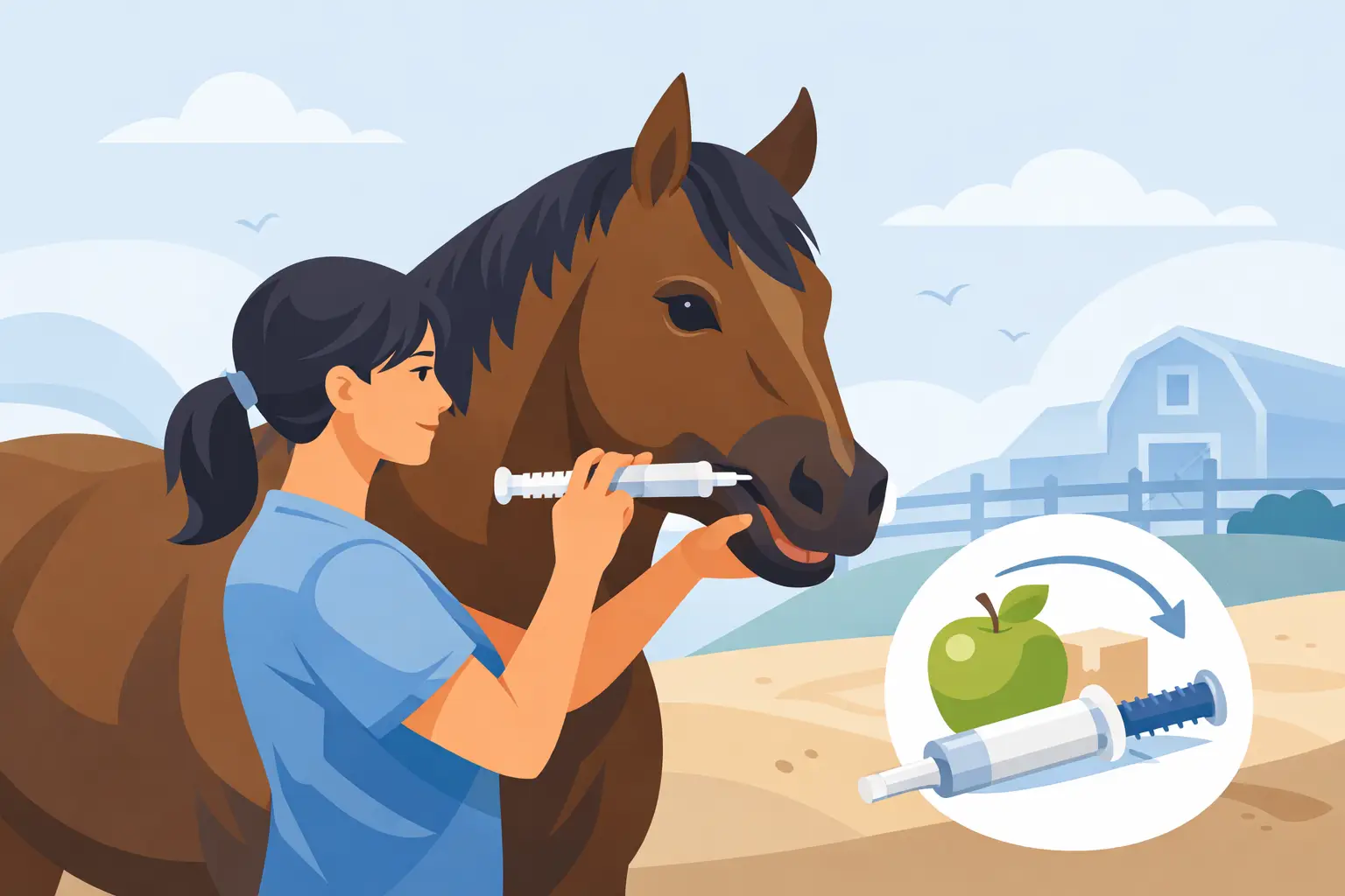 How to Give Horse Wormer Paste Easily