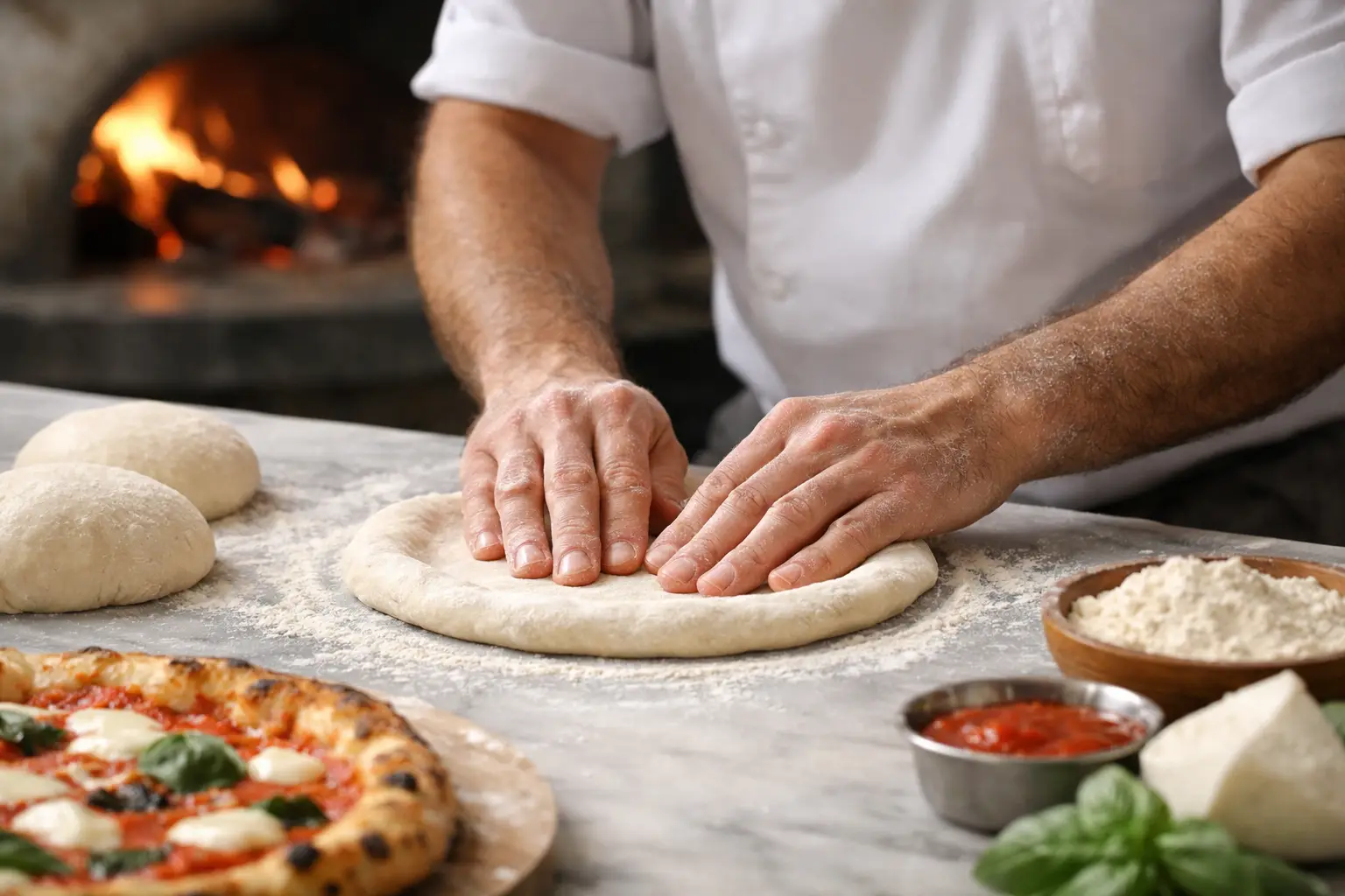 How to Shape Neapolitan Pizza Dough