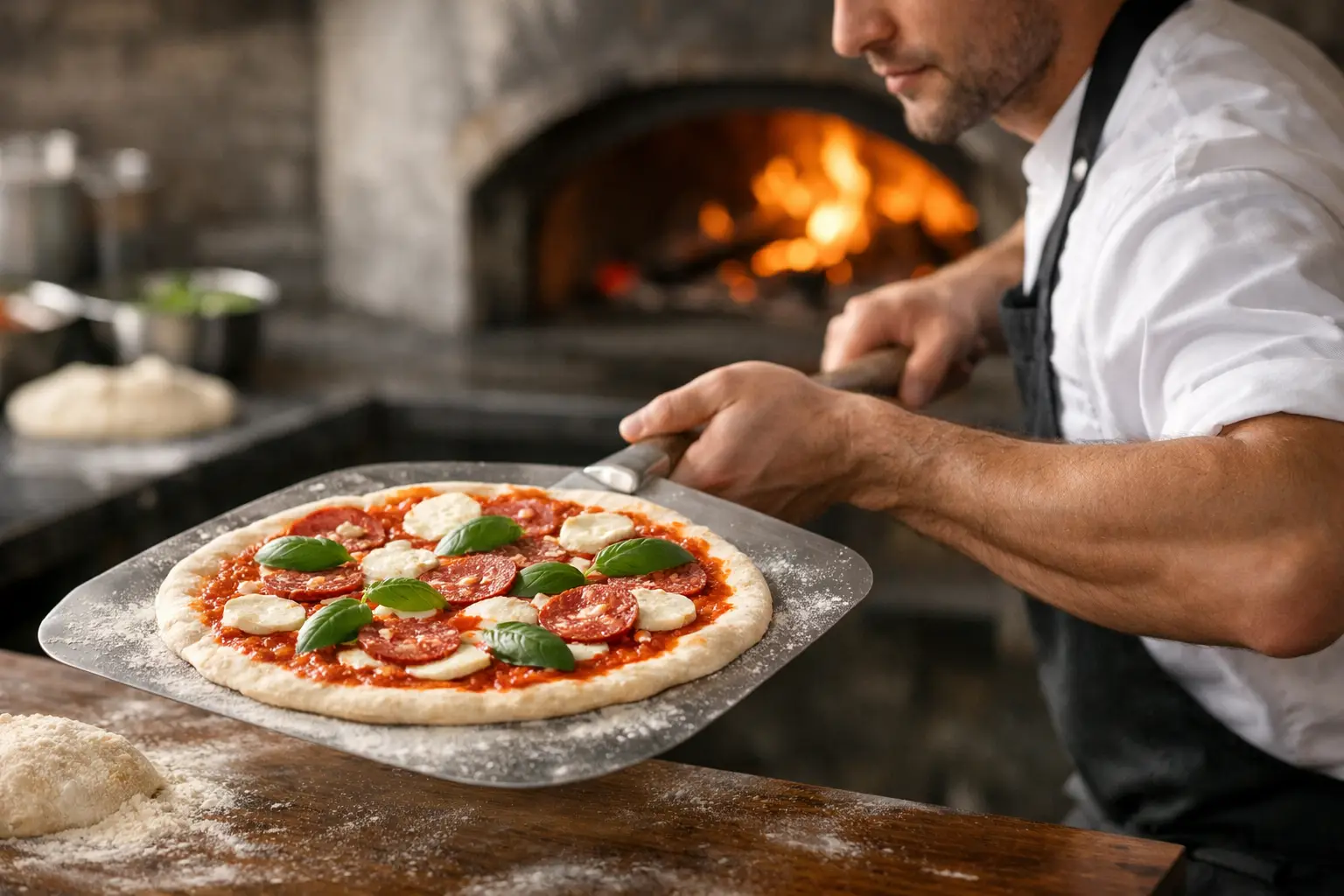 How to Launch a Pizza Peel Without Tearing Dough
