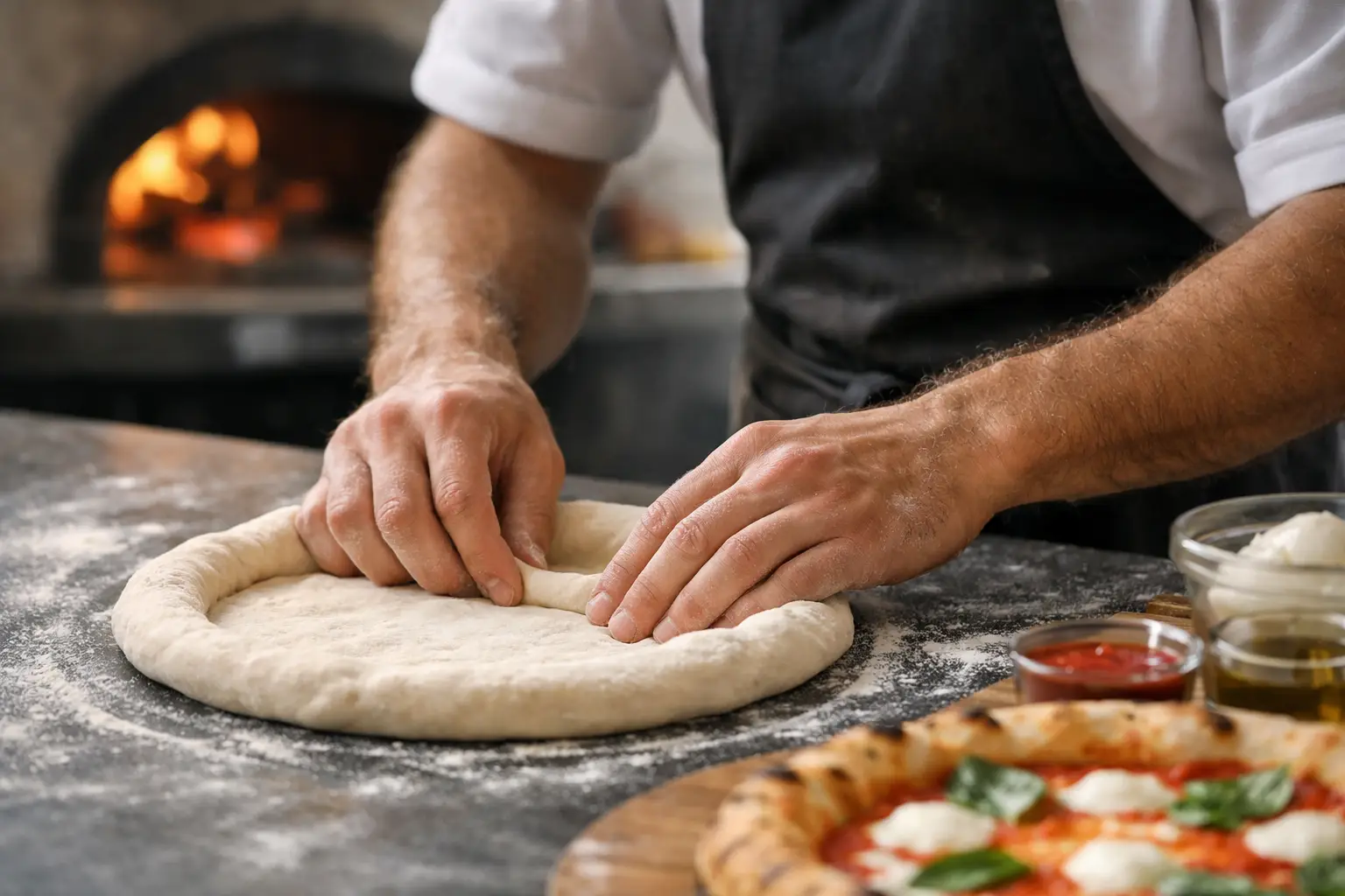 How to Shape Pizza Crust for a True Cornicione