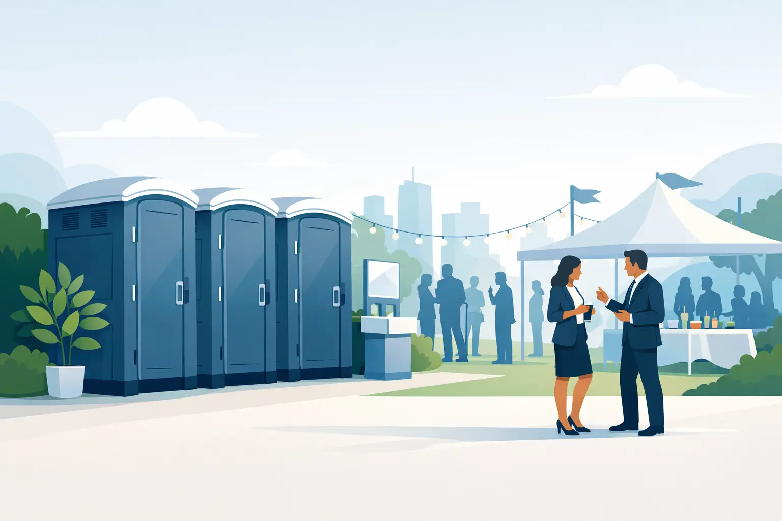 שירותים ניידים לאירועי חברה בלי פשרות