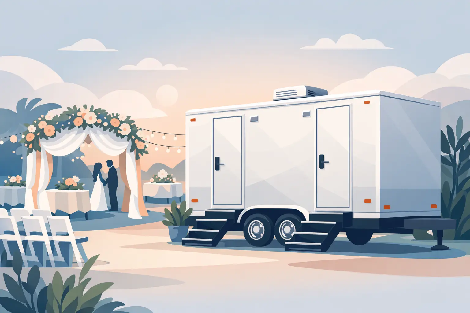 קרון שירותים לחתונה - הבחירה שמשנה אירוע