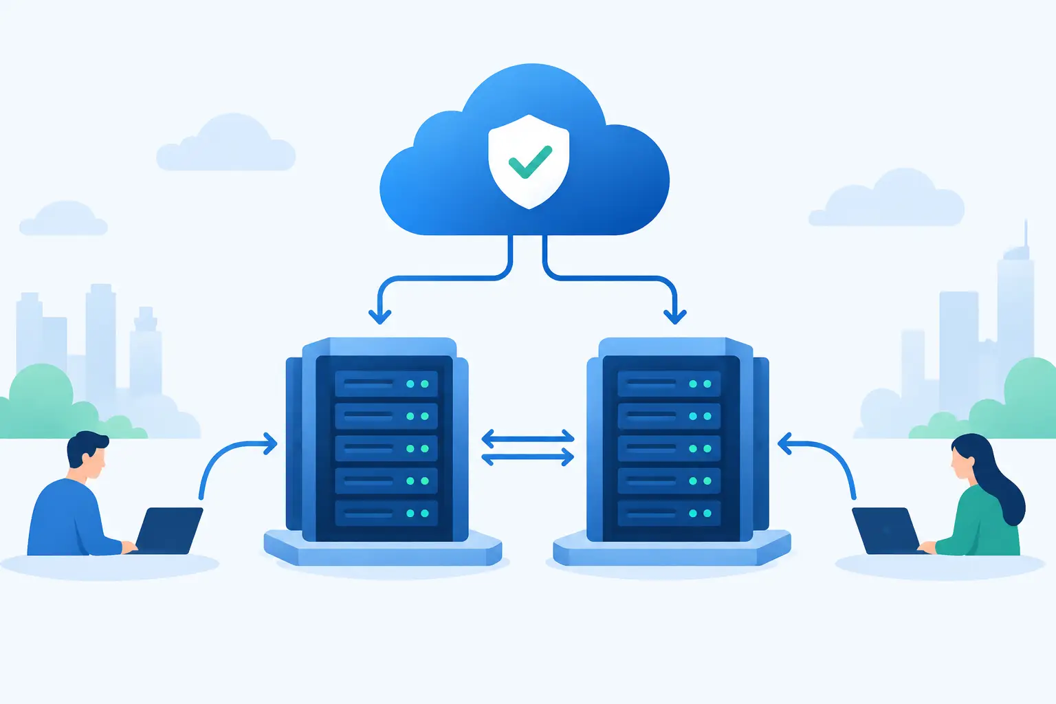 High Availability Architecture Example for Business — Internetport hosting guide