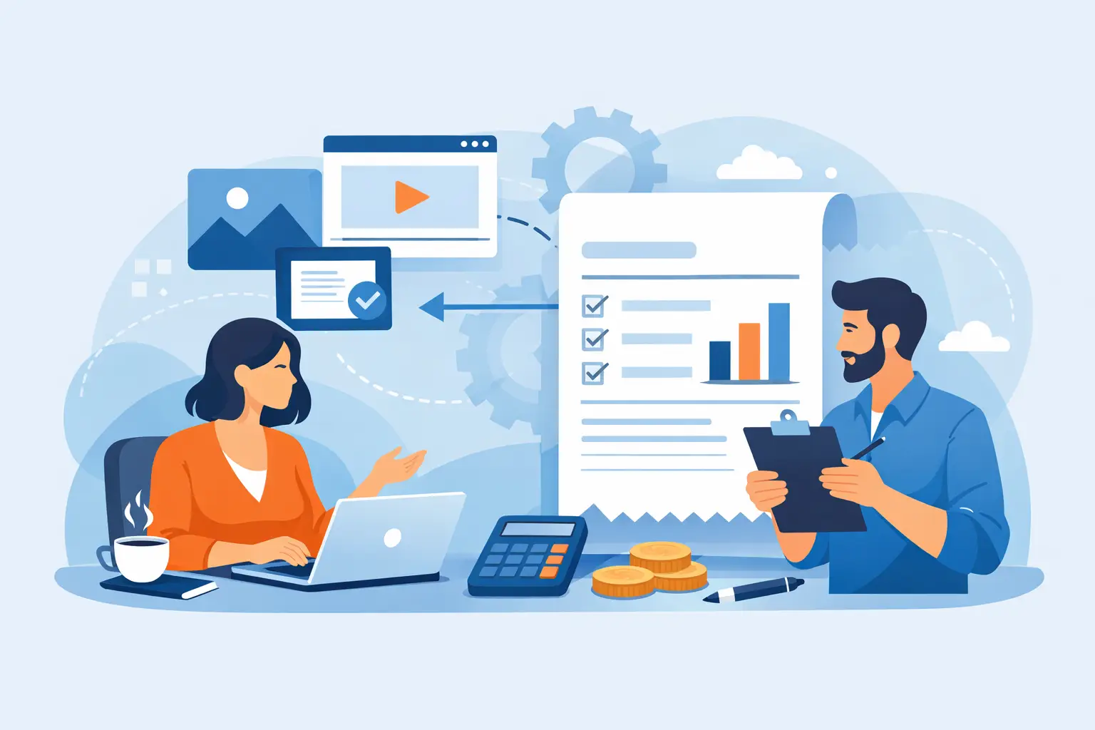 Nota fiscal para coprodução digital sem erro