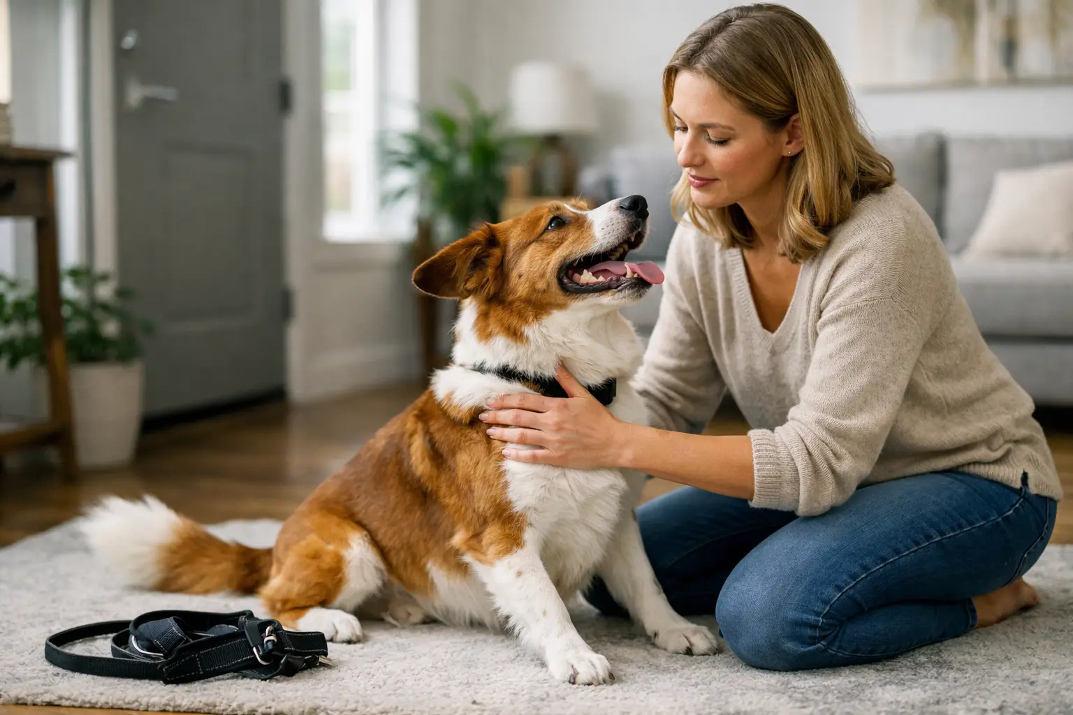 How to Reduce Dog Pre-Walk Frenzy at Home