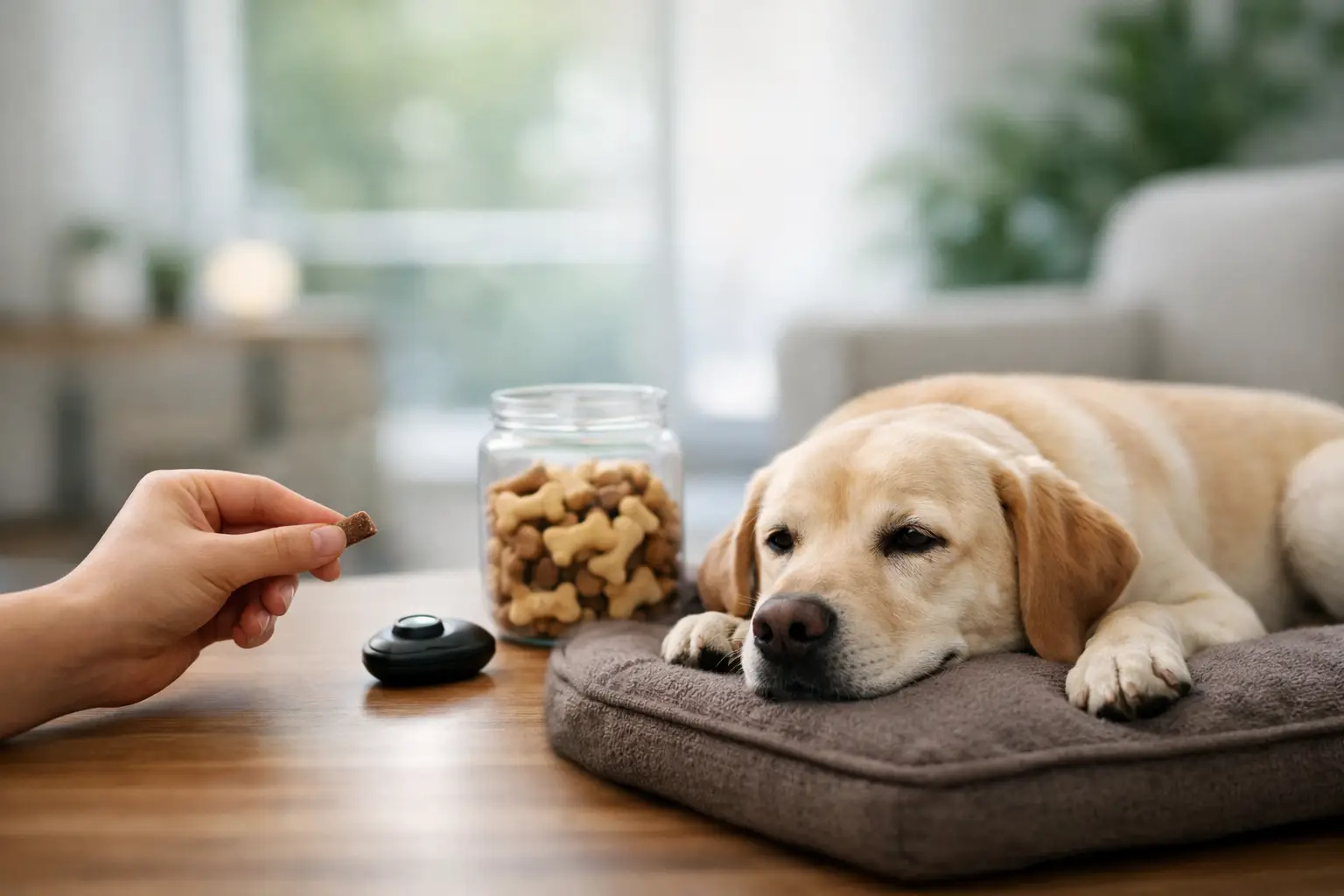 Notice Reset Reward Release for Calm Dogs