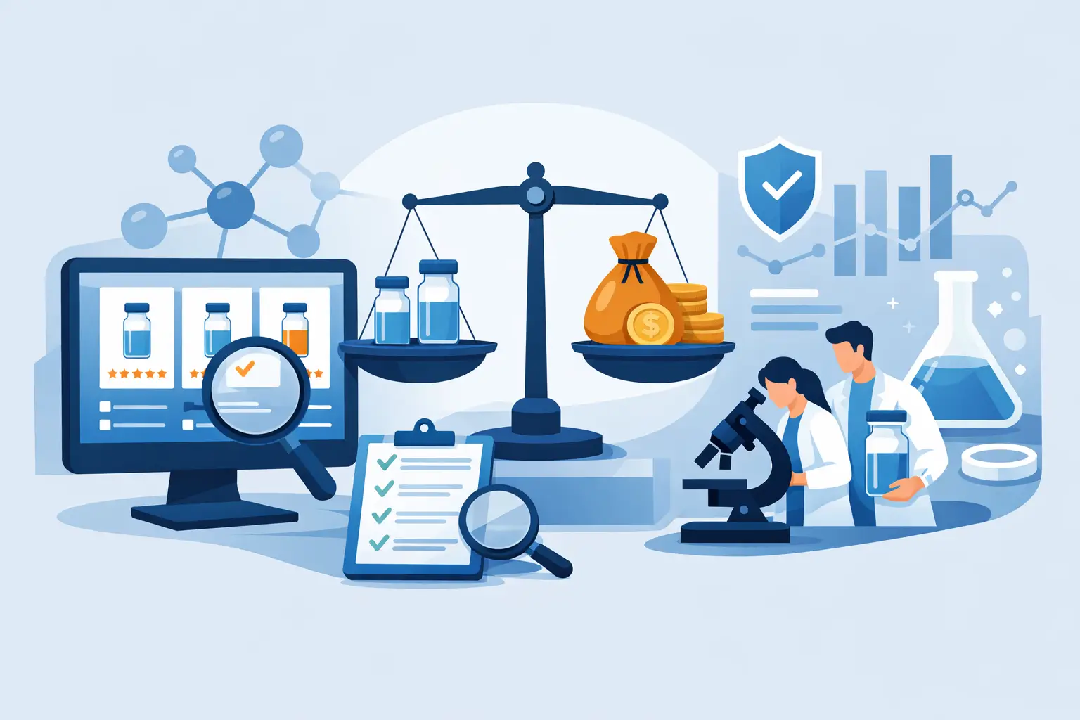 Online Peptide Vendors Comparison Criteria