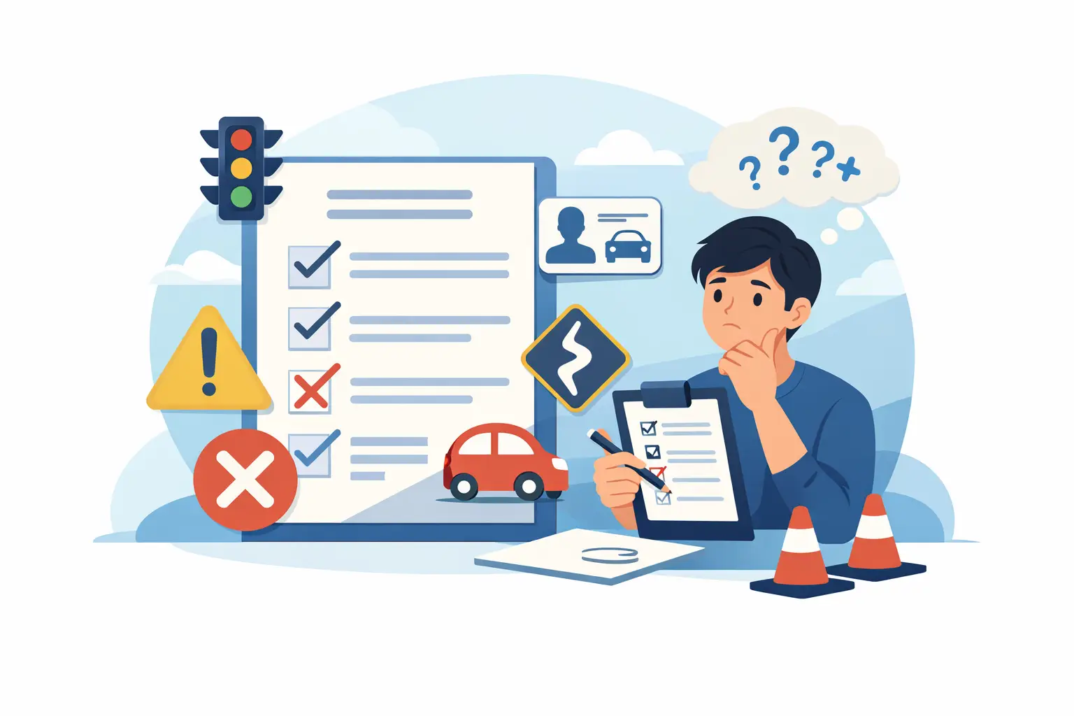 How Many Mistakes in Learner Licence Test?