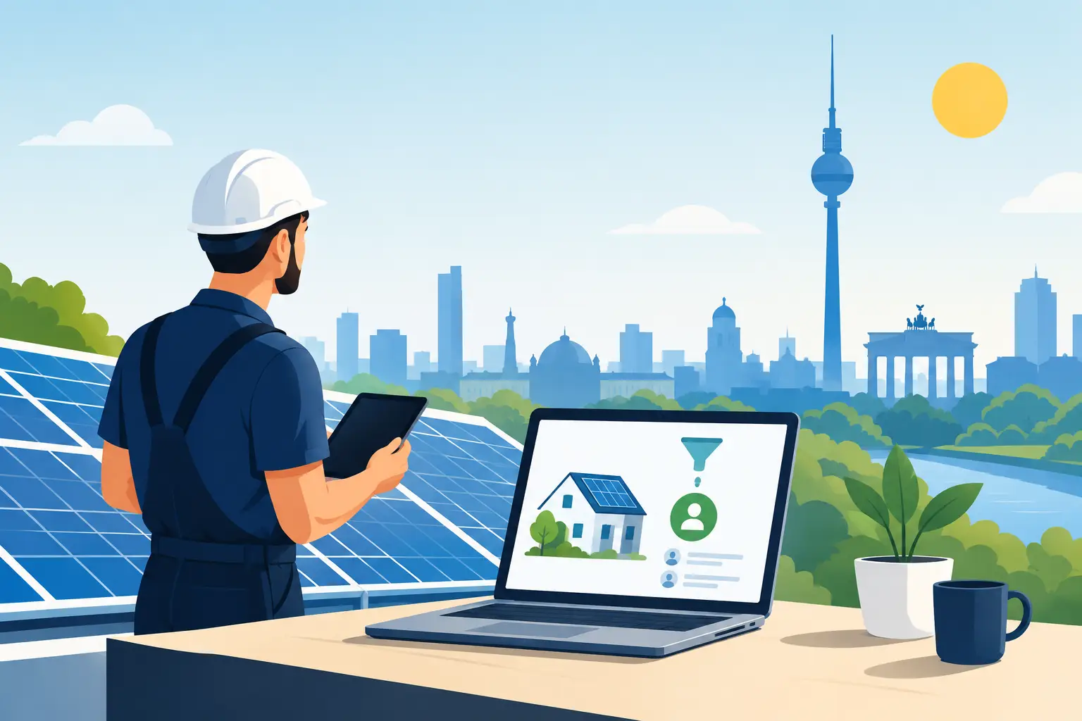 Berlin.Solar als Akquise-Seite für Solarbetriebe