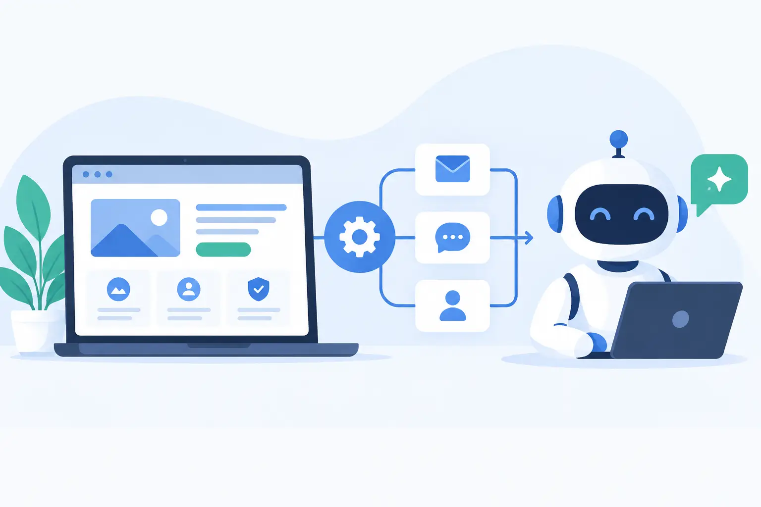 Digitales Komplettangebot: Landingpage, Automation, KI-Bot