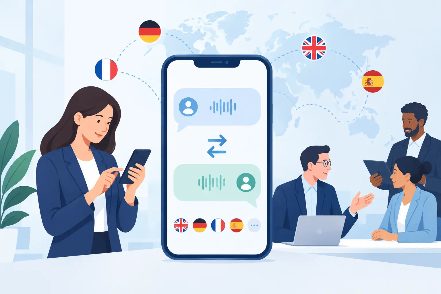 Personalisierte Übersetzer-App für Unternehmen