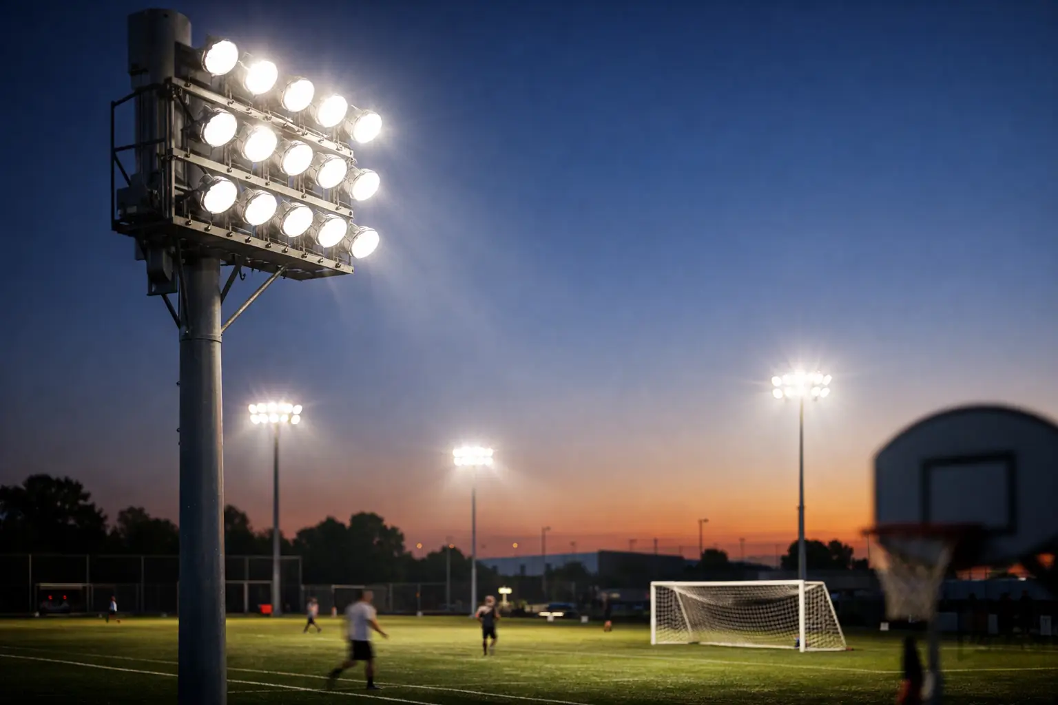 Cómo diseñar iluminación para canchas deportivas