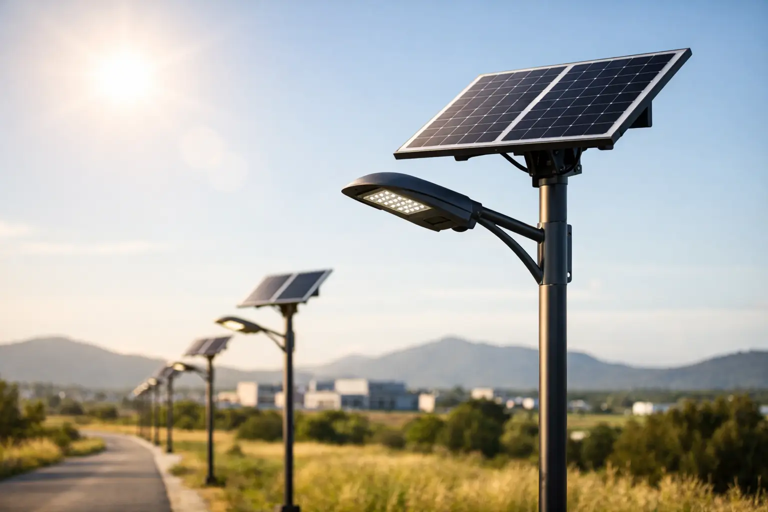 Alumbrado público solar: cuándo sí conviene