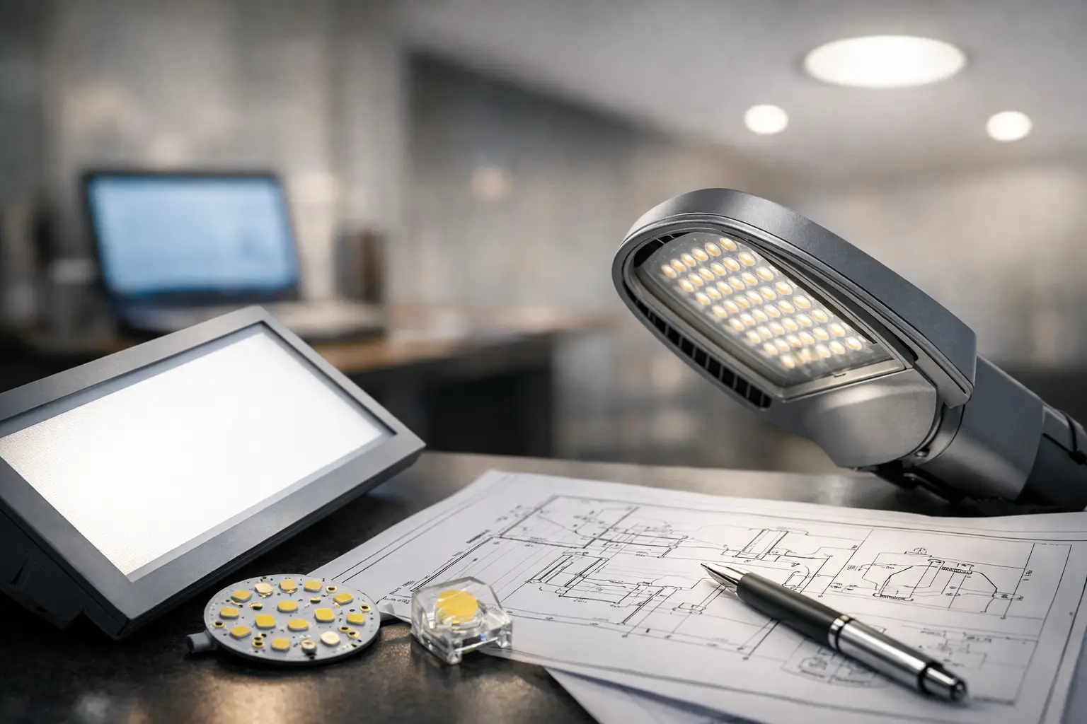 Especificación técnica de luminarias LED eficaz