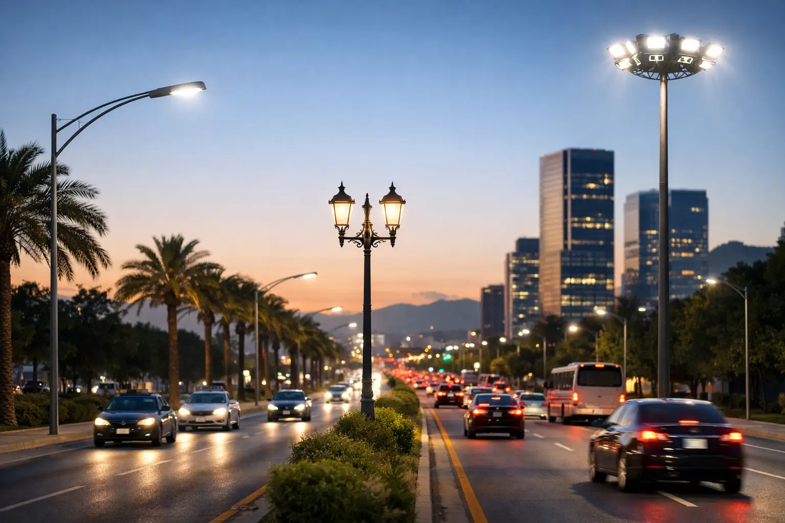 Tipos de luminarias para avenidas principales