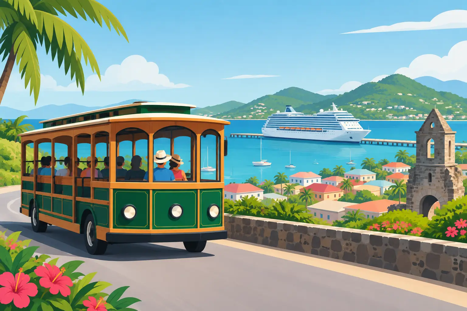 Antigua Trolley Tour for a Better Port Day