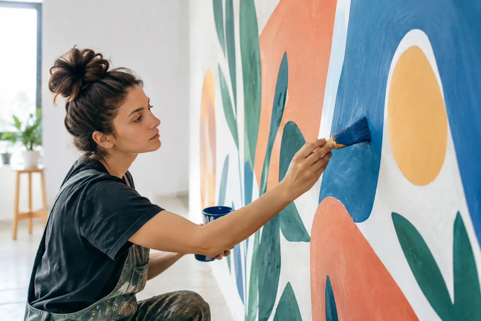 Quel support reçoit une fresque murale ?