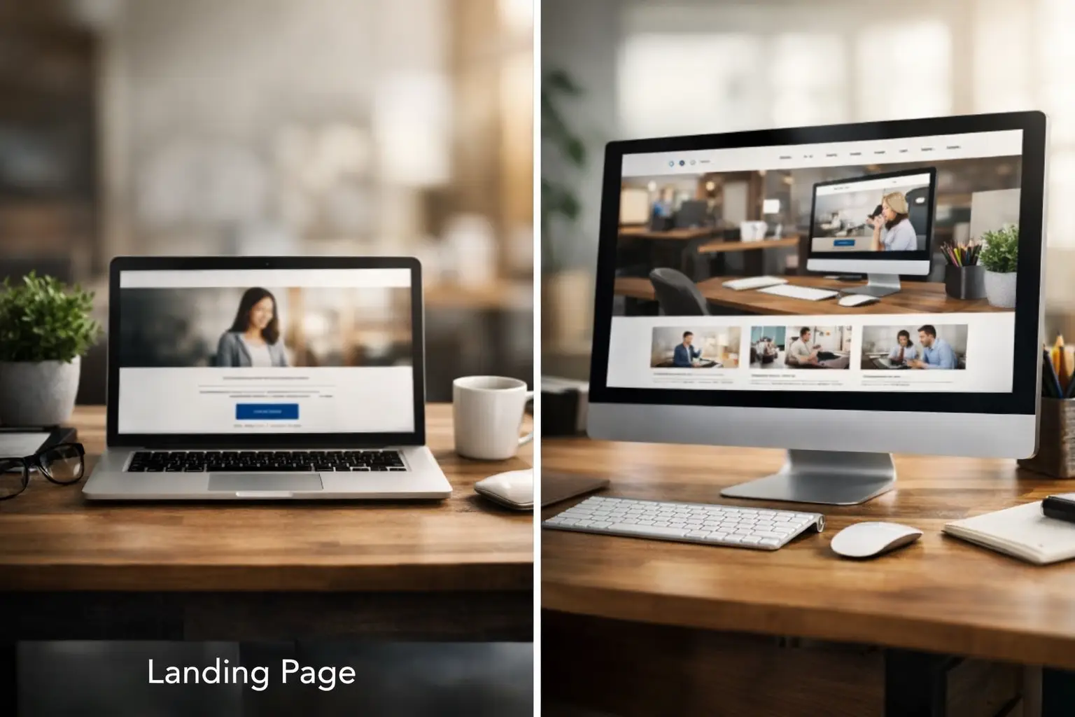 Landing Page Versus Website for Small Businesses