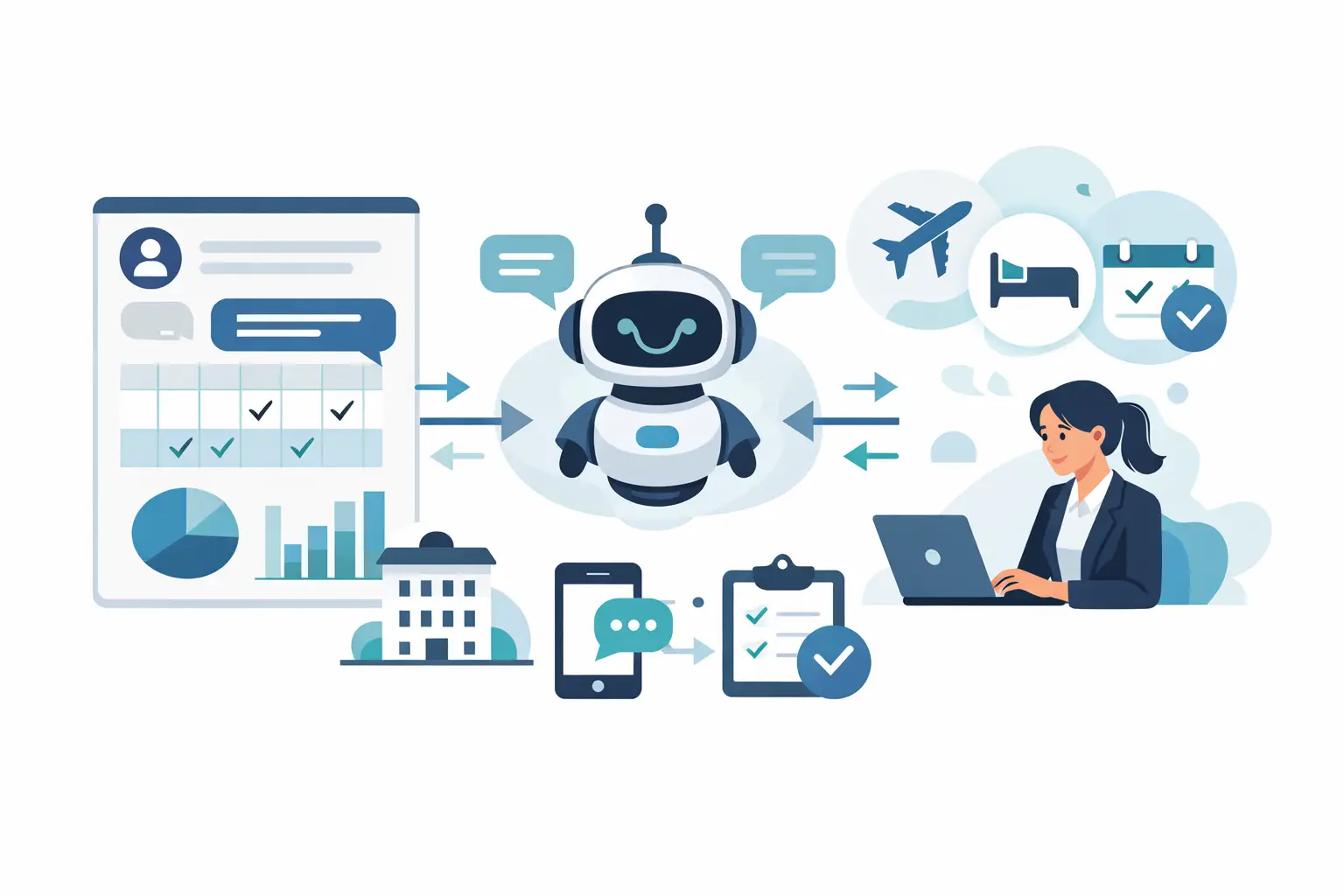 CRM Integrated AI Chatbot for More Bookings