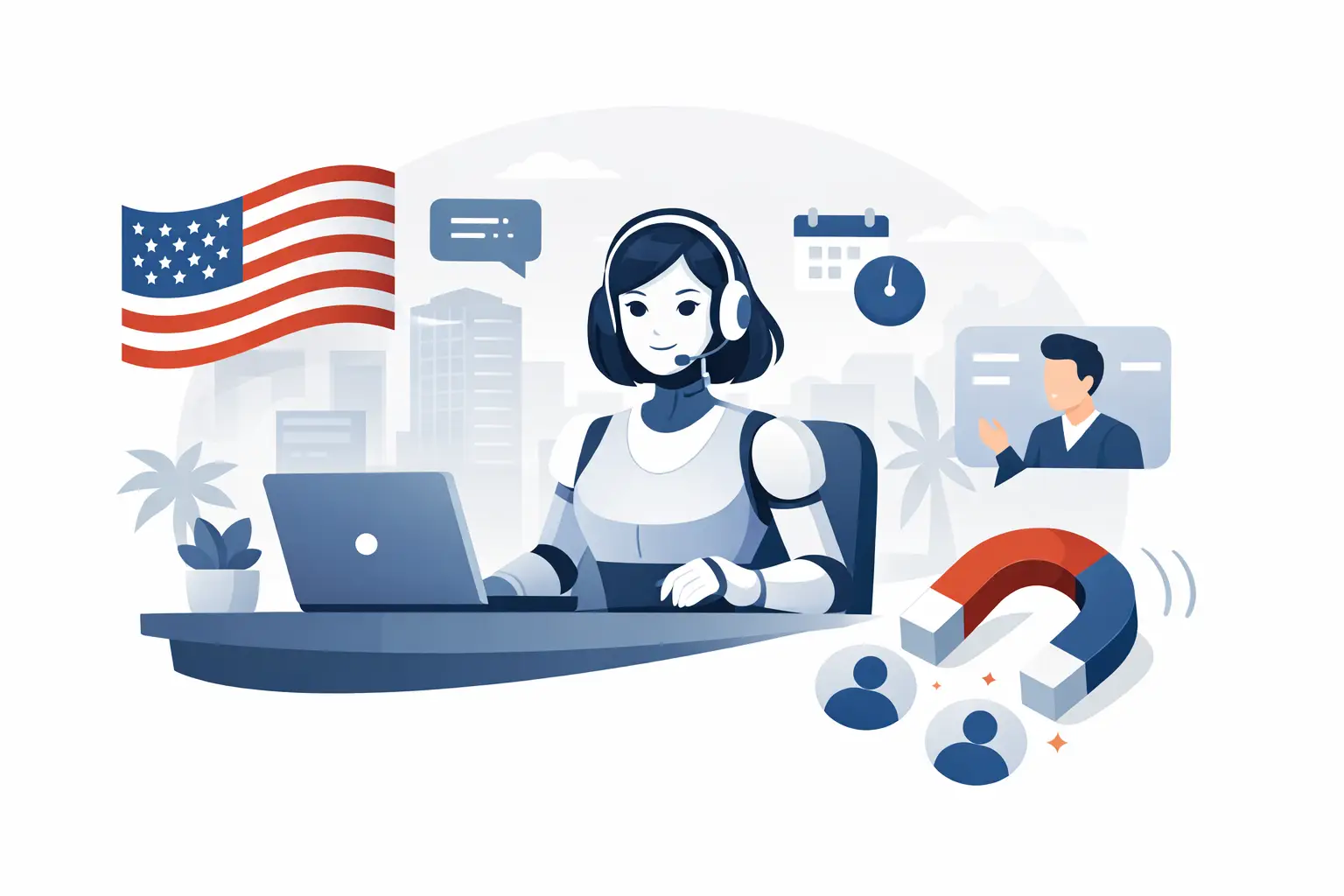 USA AI Receptionist Service That Books More