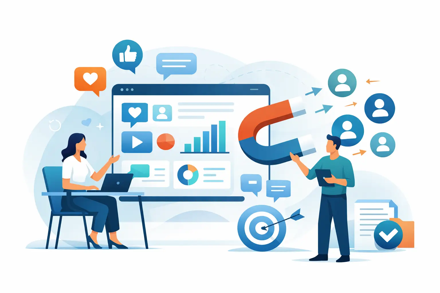 Social Media Management, das Anfragen bringt