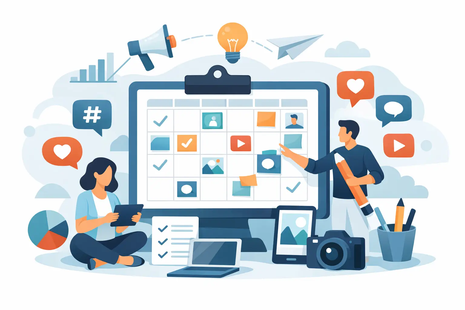 Social Media Content Plan erstellen mit System