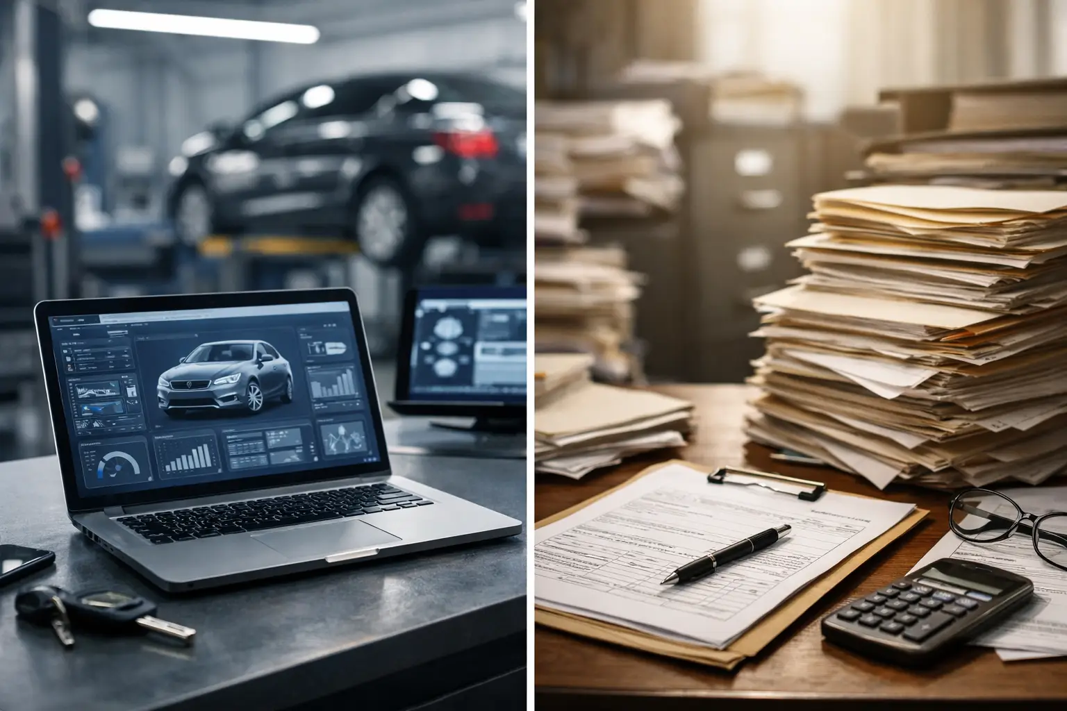 Digital Garage vs Paper Records