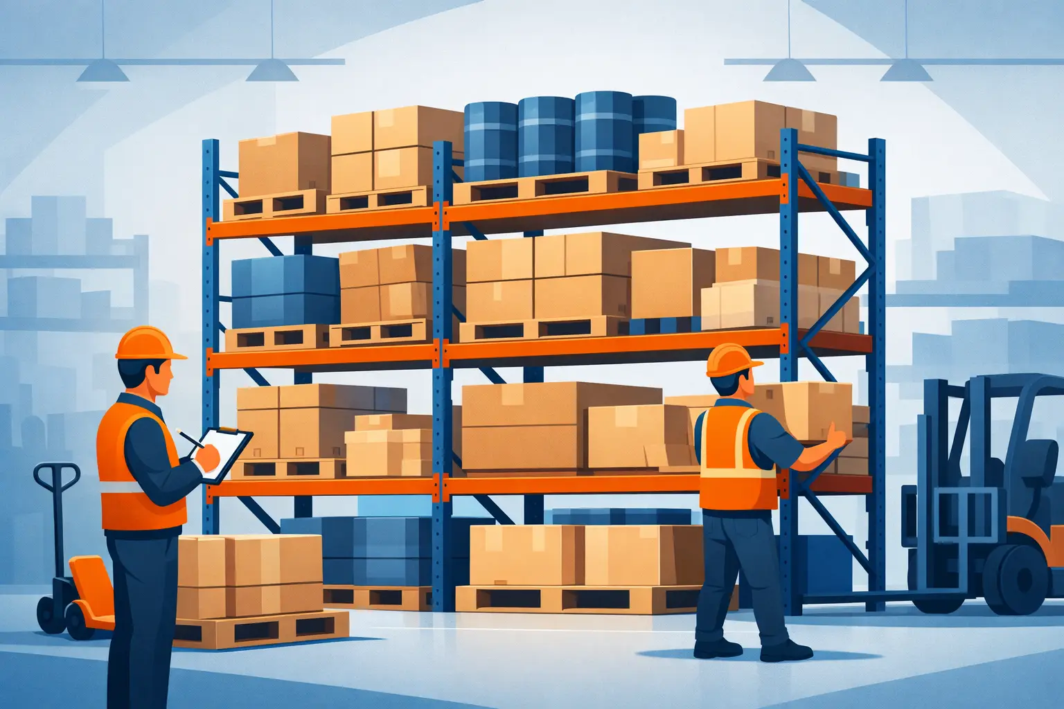 Longspan Shelving for Heavy Stock at Work