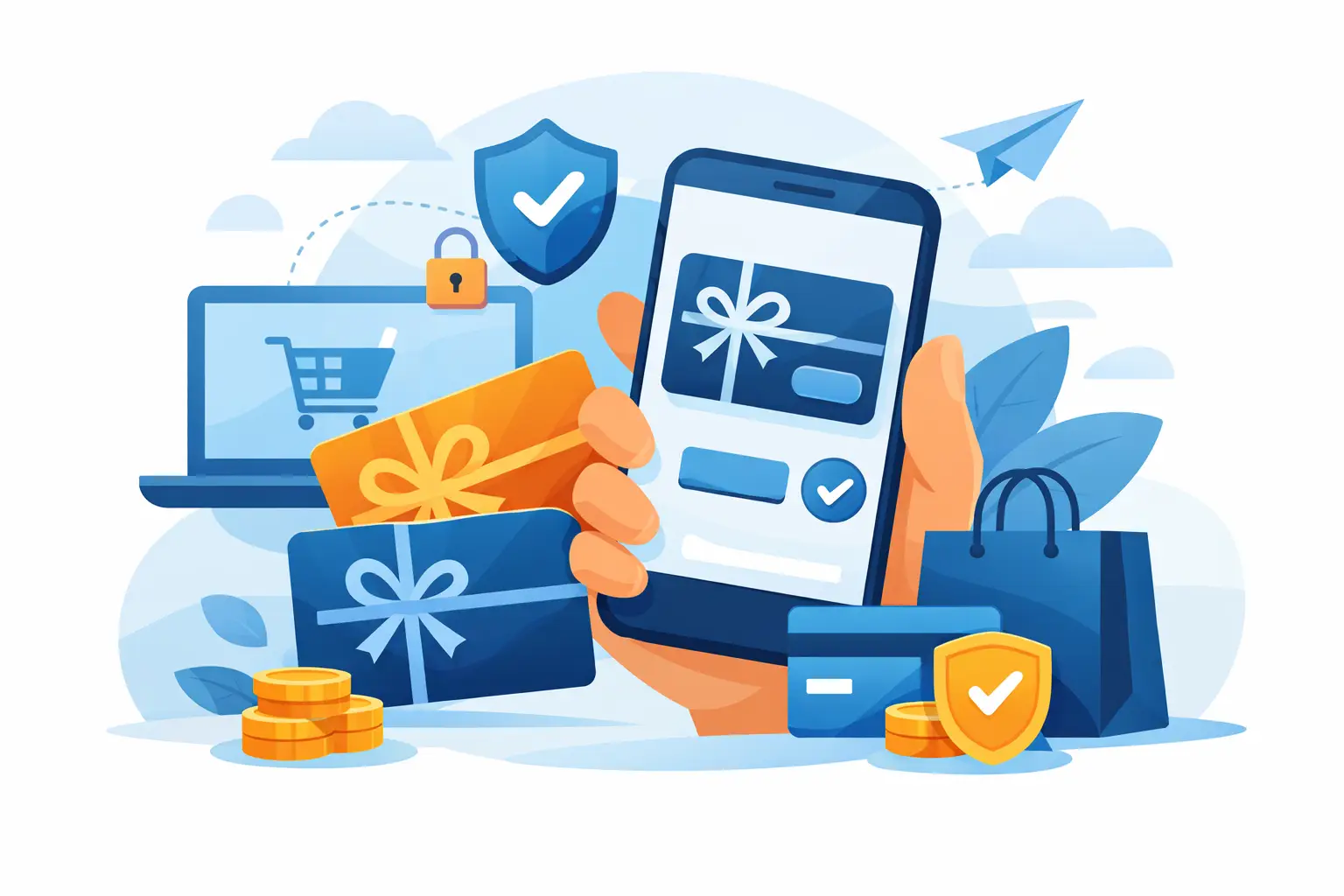 Gift cards digitais: compra rápida e segura